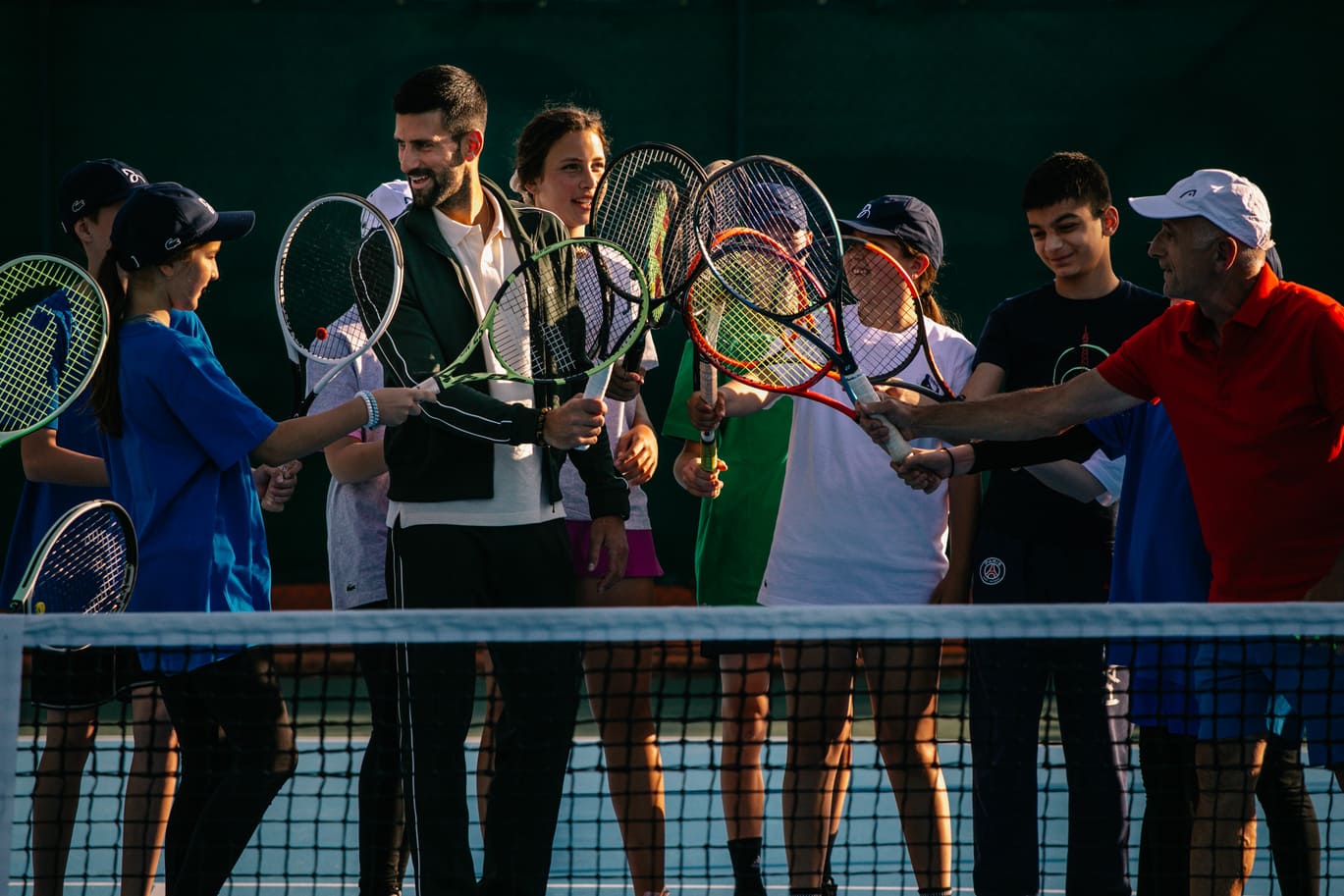 Novak Đoković i Lacoste u Beogradu otvorili teniski teren: Investicija u snove budućih šampiona