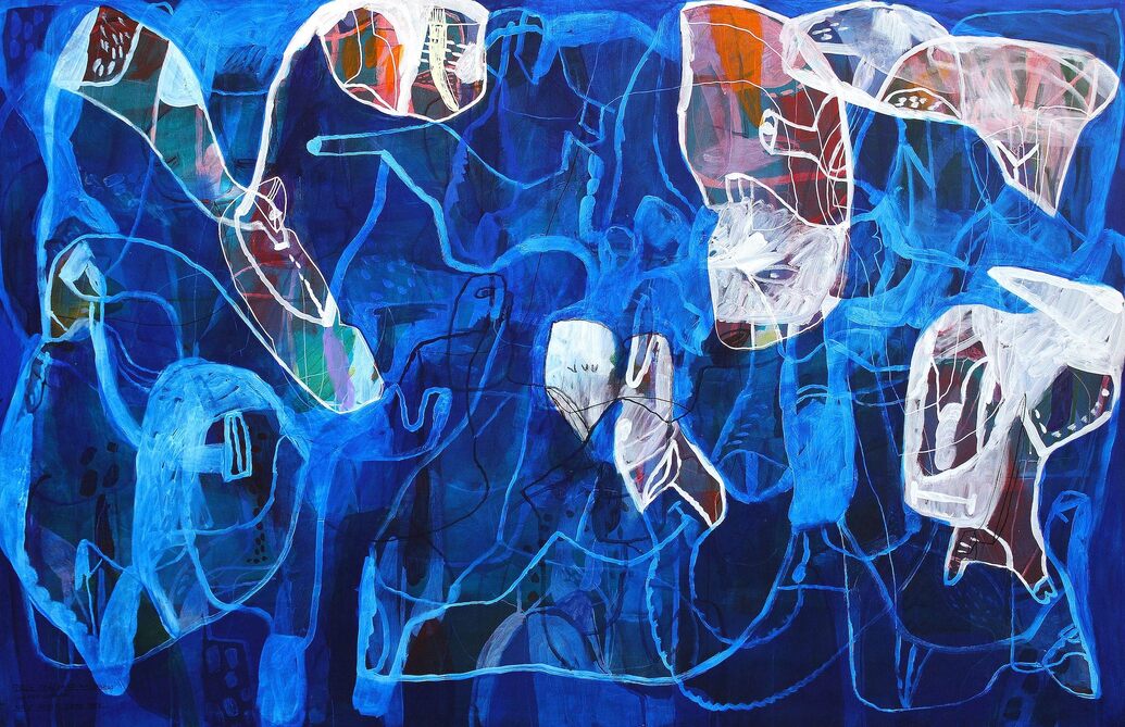 Nije loše biti tihm akril na platnu 150x230 cm 1