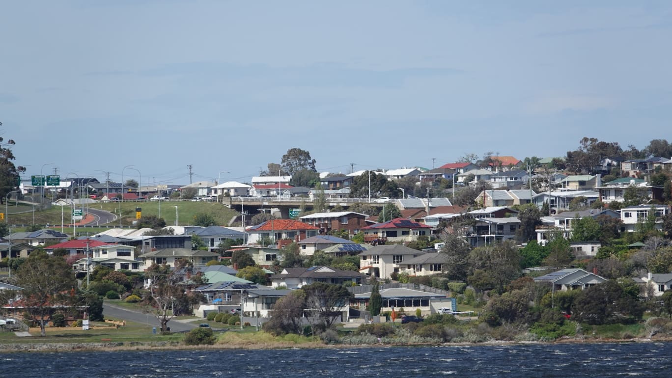 Hobart suburbs from Derwent River 2 1