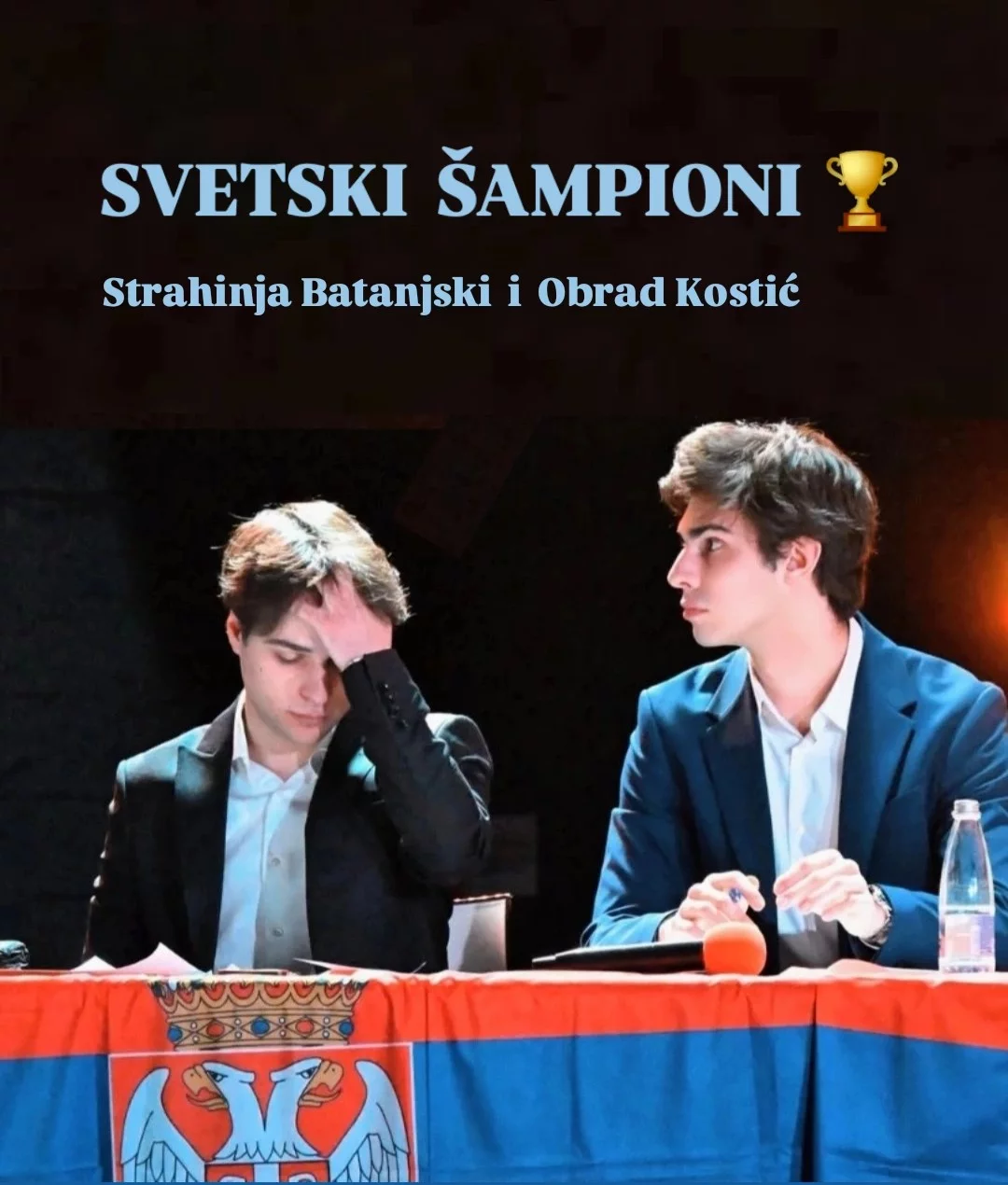 Strahinja Batanjski student četvrte godine molekulane biologije i Obrad Kostić student FON-a su