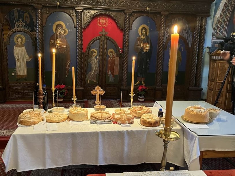 Slavski kolač u manastiru Slanci
