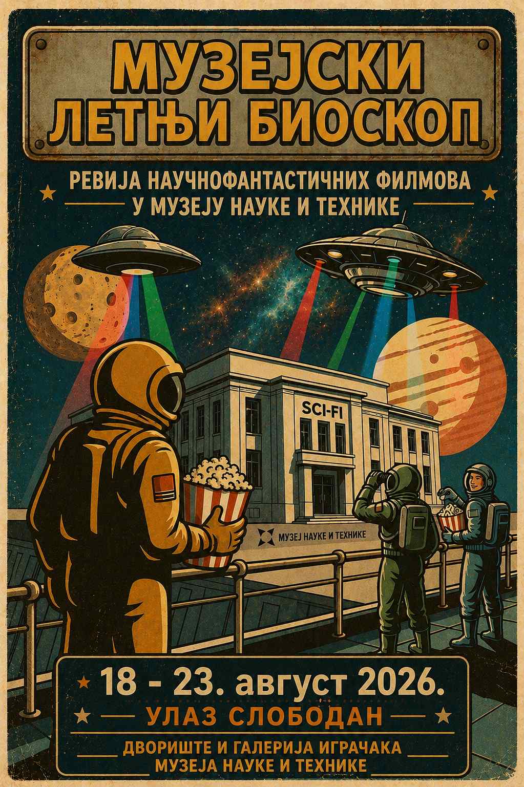 Muzej nauke i tehnike organizuje od 18. avgusta besplatne projekcije kultnih SF filmova 3 Muzej nauke i tehnike organizuje od 18. avgusta besplatne projekcije kultnih SF filmova