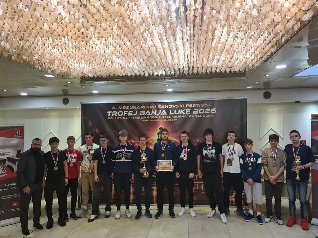 Šahisti Matematičke gimnazije ponovo osvojili „Trofej Banja Luke“ 4 Šahisti Matematičke gimnazije ponovo osvojili „Trofej Banja Luke“